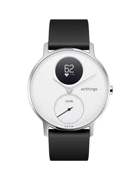 withings-steel-hr-hybrid-smartwatch-activity-tracker-with-connected-gps-hrm-sleep-monitor-36mm-white
