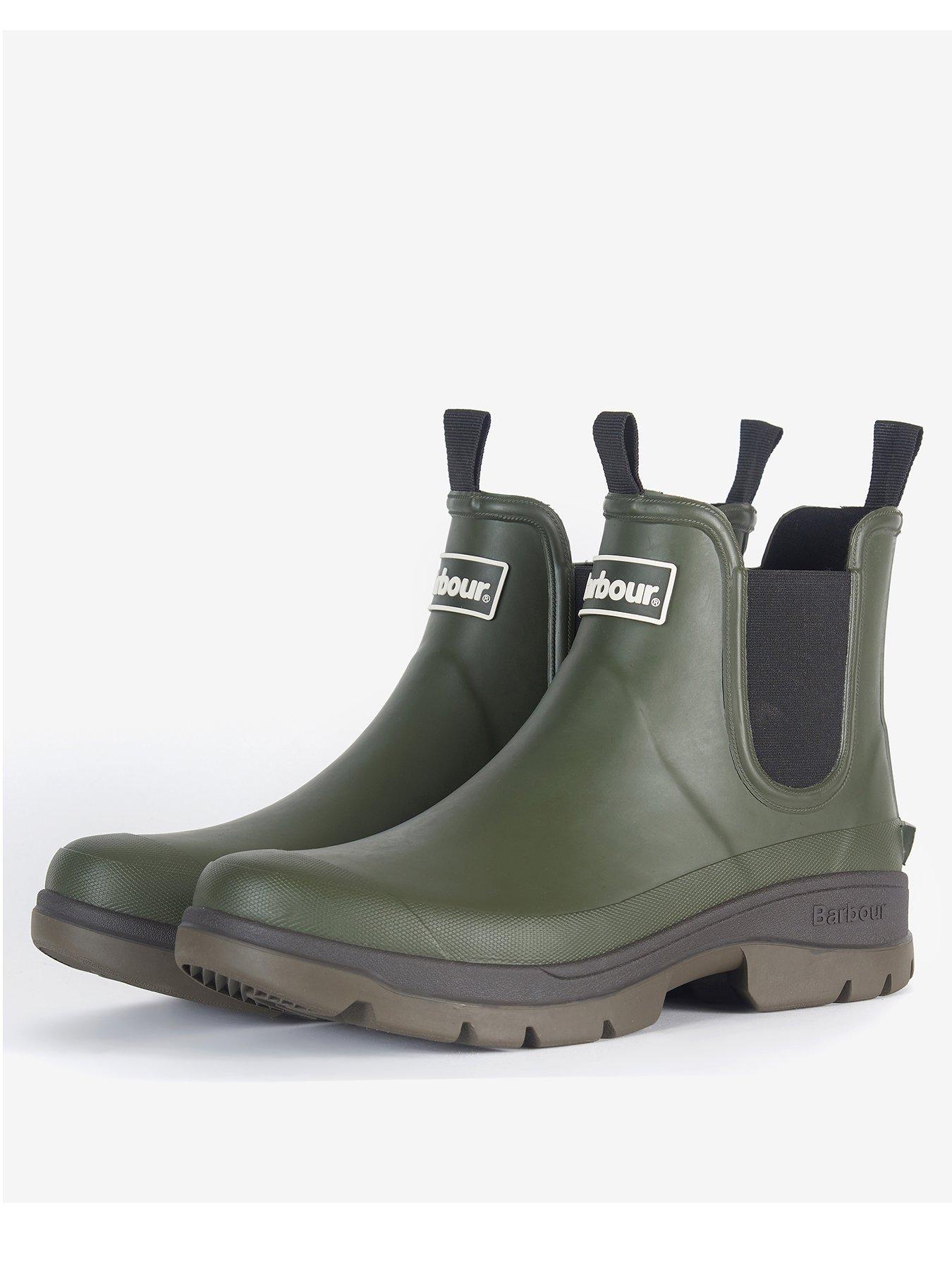 Mens ankle 2024 welly boots