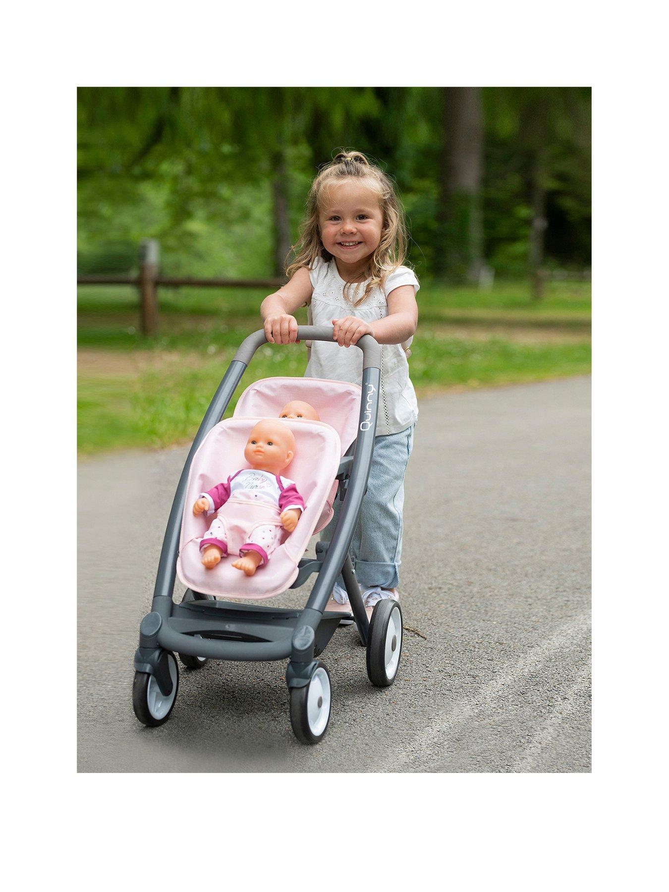 Unicorn twin cheap dolls pram