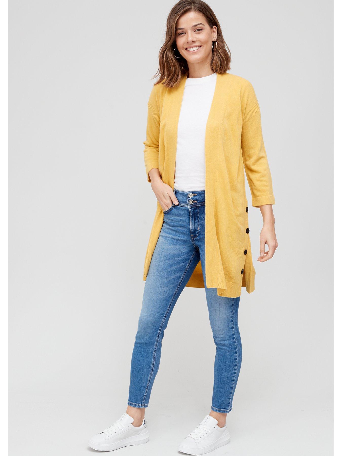 mustard button cardigan