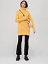  image of v-by-very-knitted-fisherman-rib-roll-neck-longline-jumper-yellow-gold