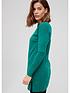  image of v-by-very-knitted-deep-crew-neck-tunic-green