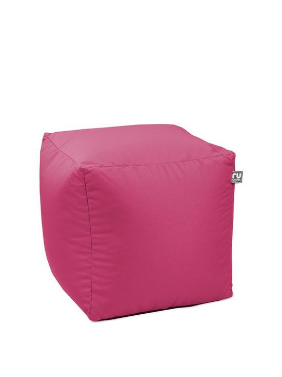 front image of rucomfy-indooroutdoor-cube-in-6-colour-options