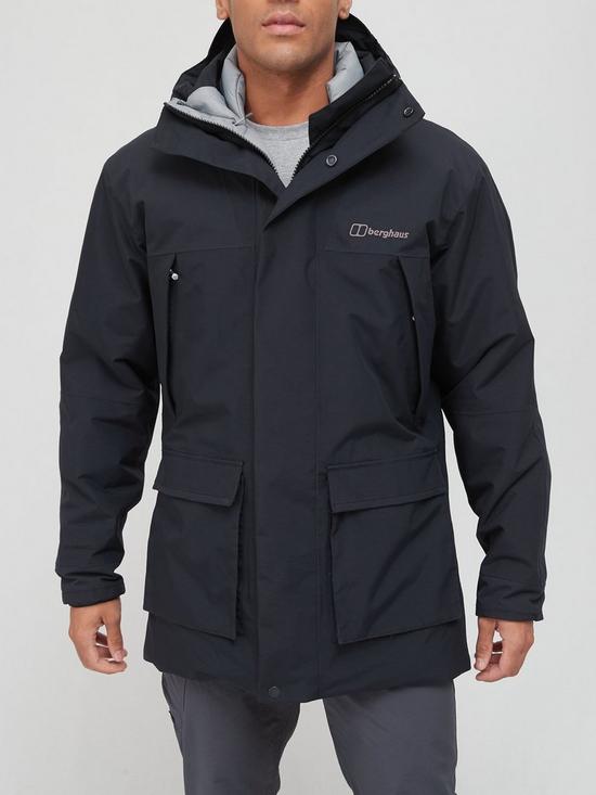 front image of berghaus-breccan-insulated-parka-black