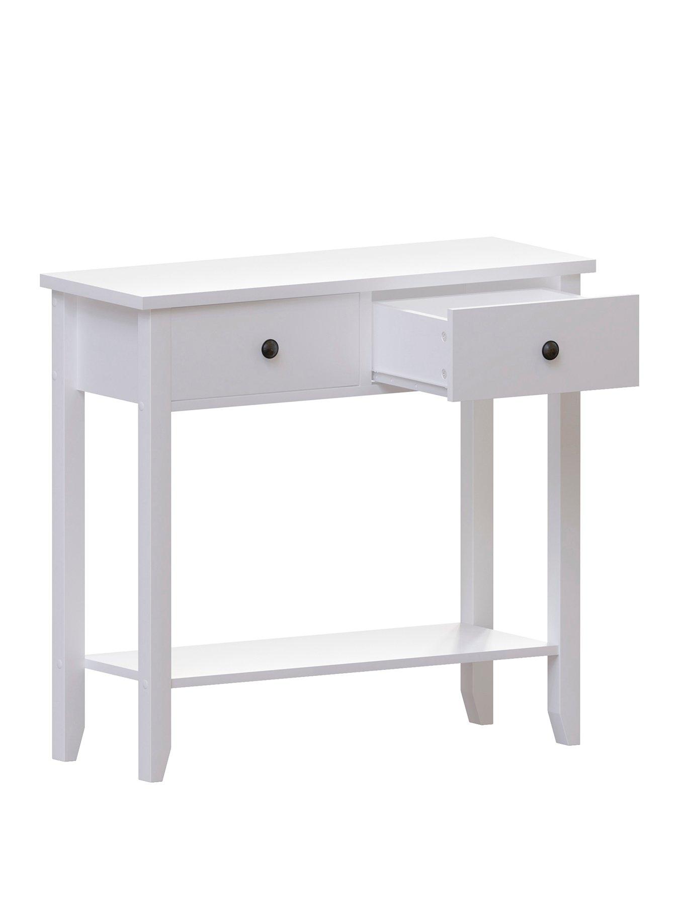 Image 2 of 6 of Vida Designs Windsor 2 Drawer Console Table - White