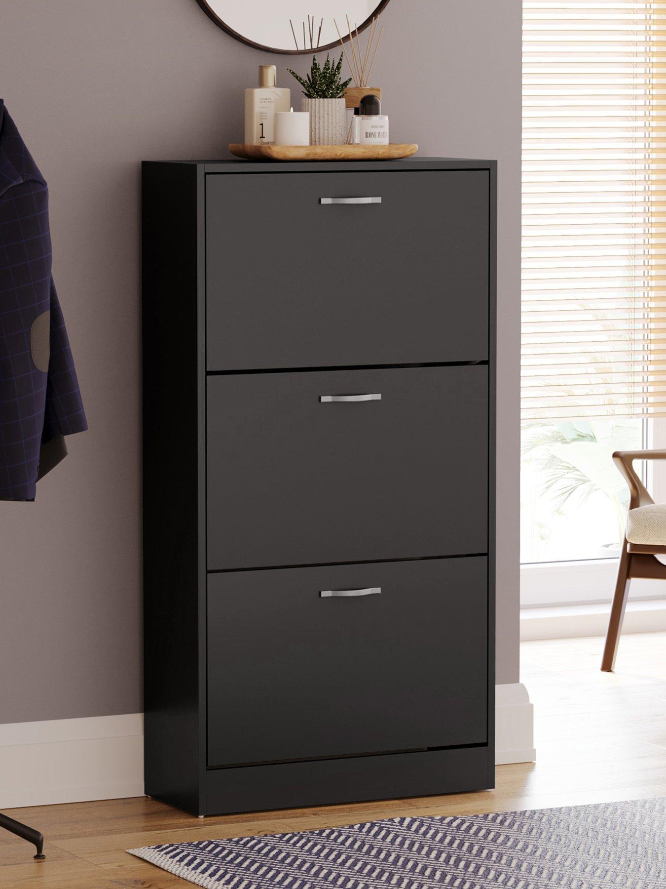 Vida Designs Shay 3 Drawer Shoe Cabinet