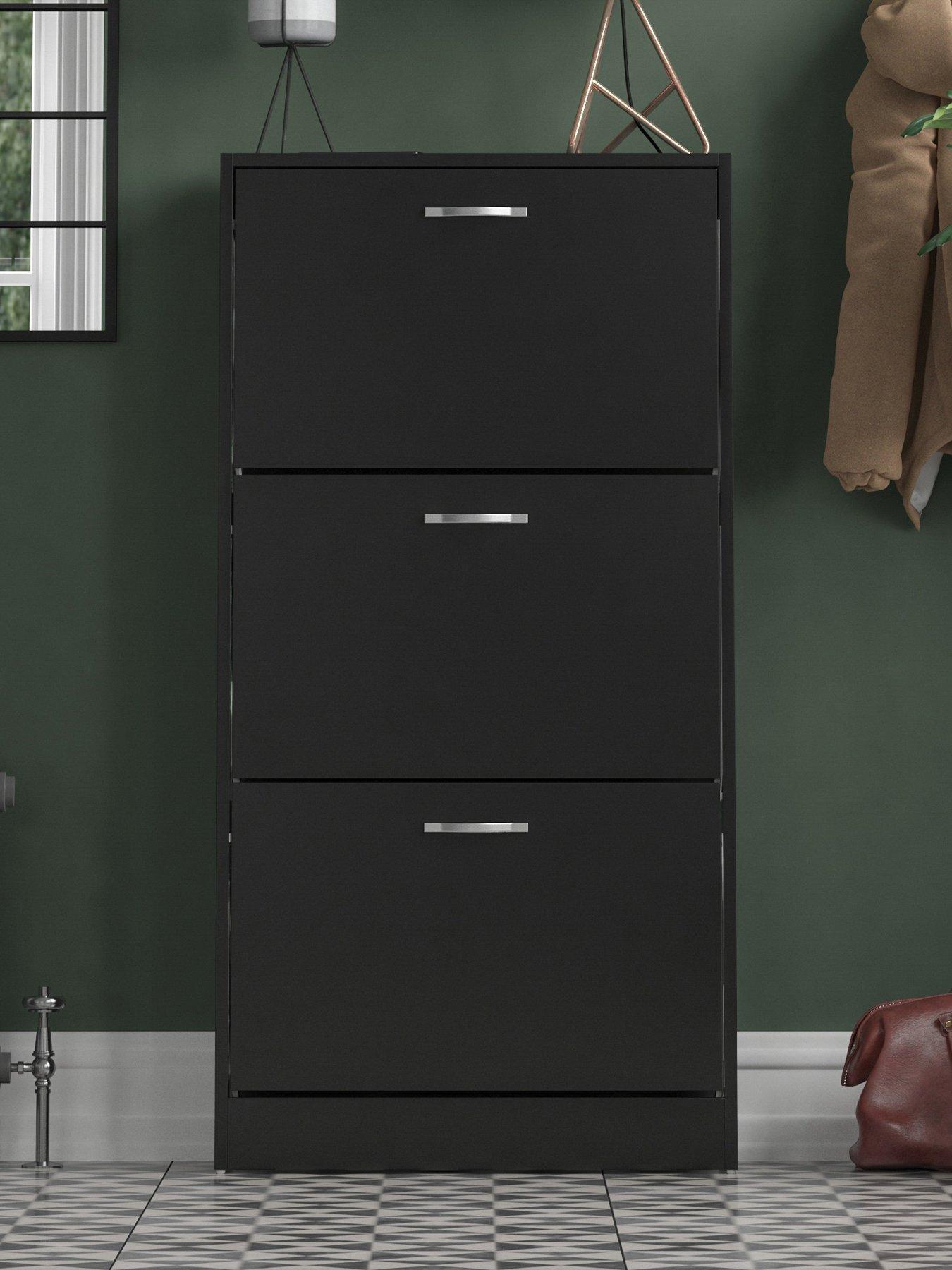Vida Designs Shay 3 Drawer Shoe Cabinet
