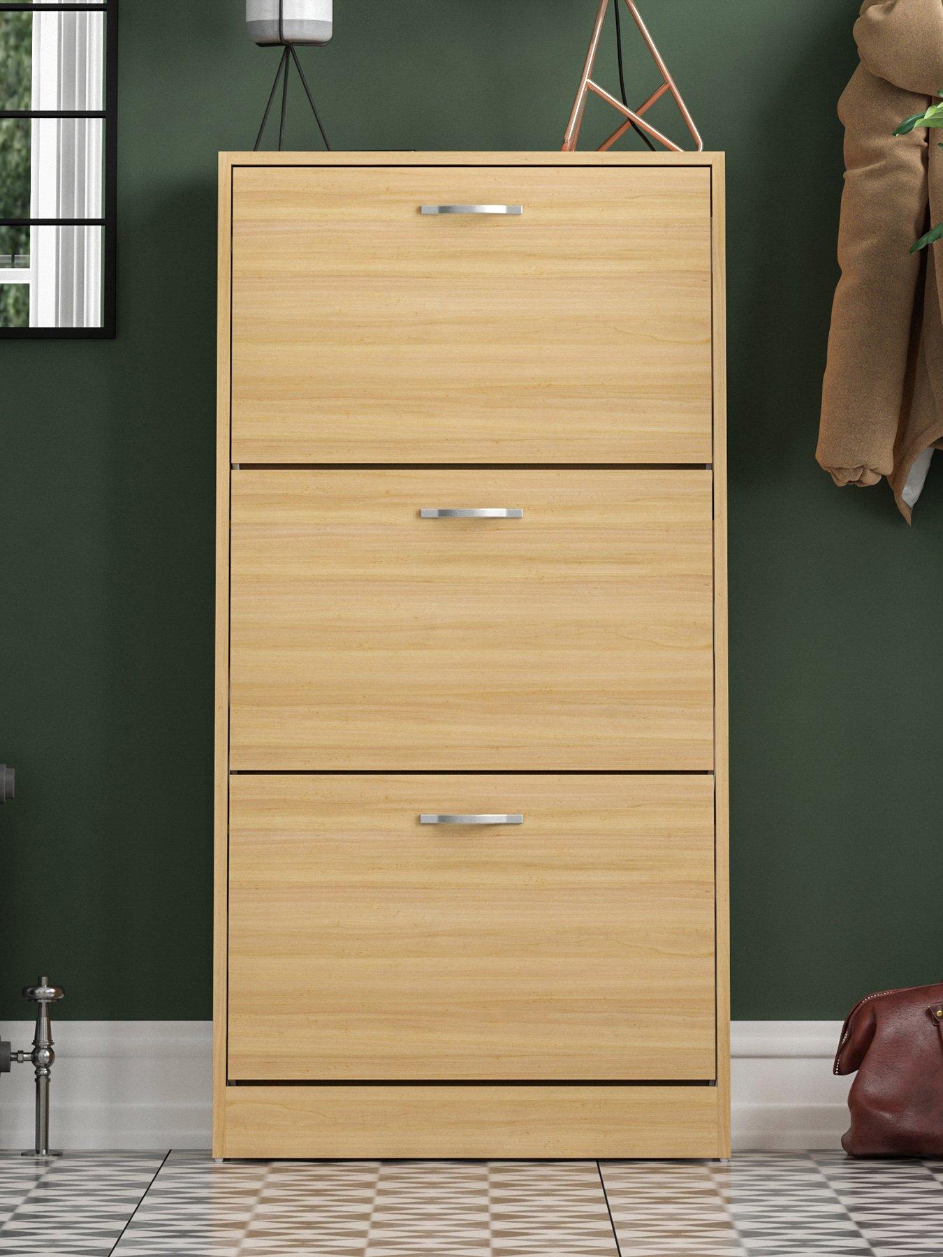 Shay 3 Drawer Shoe Cabinet