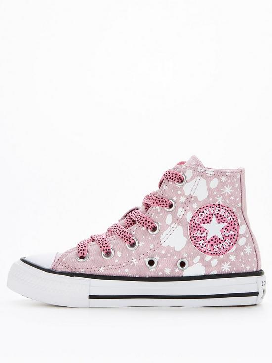 front image of converse-chuck-taylor-all-star-snowy-leopard-plimsolls-pink