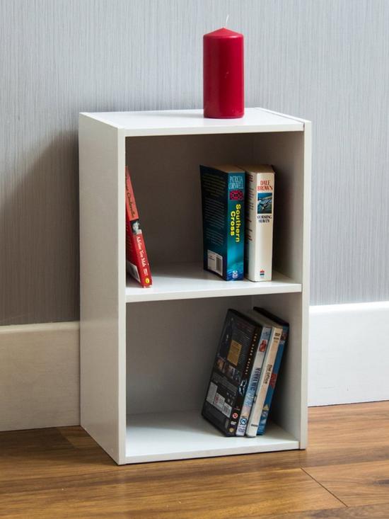 collection image of vida-designs-oxford-2-tier-cube-bookcase