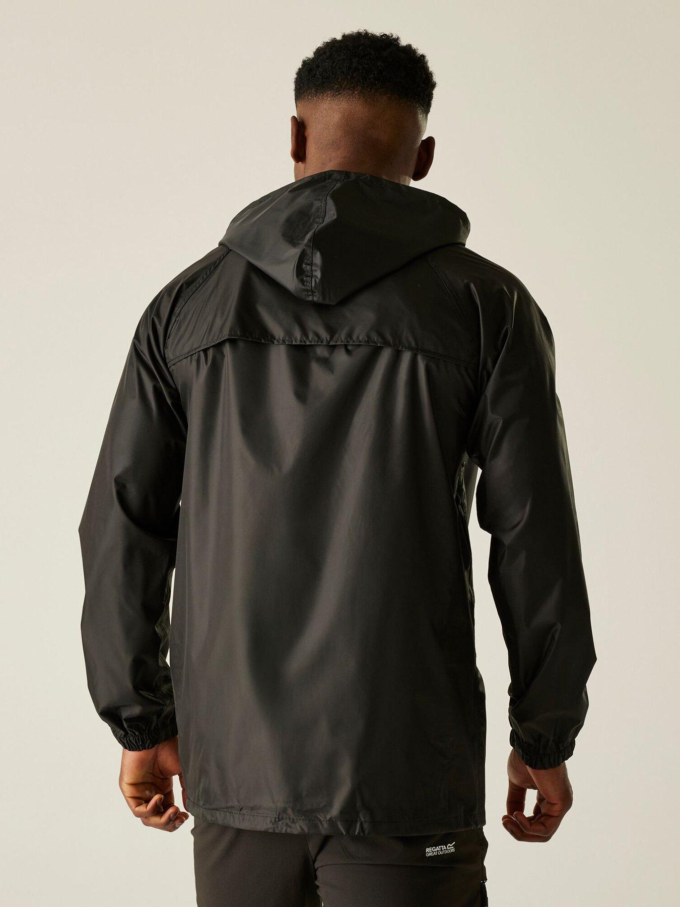 image of regatta-stormbreaknbspwaterproof-shell-jacket-black