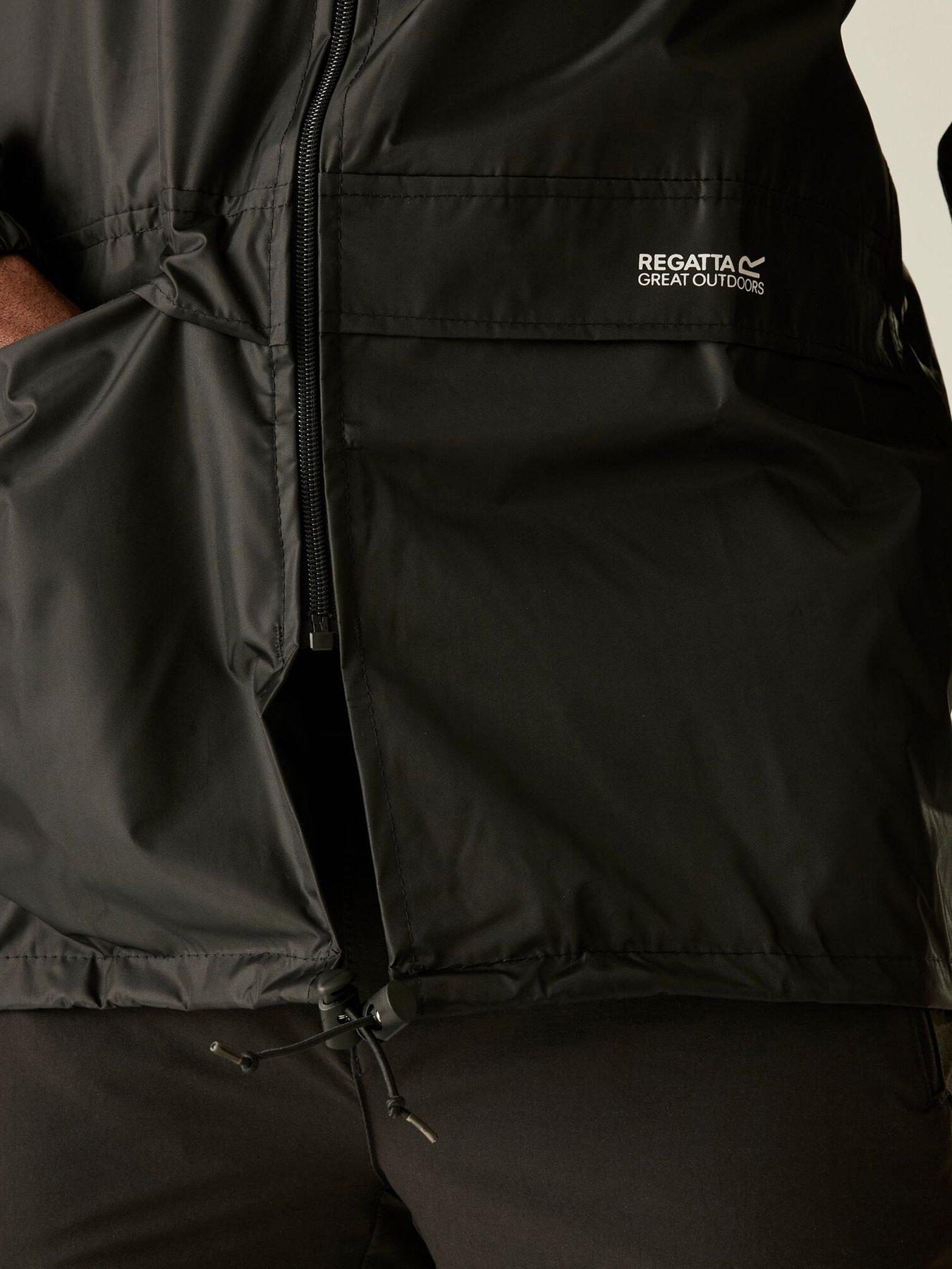  image of regatta-stormbreaknbspwaterproof-shell-jacket-black