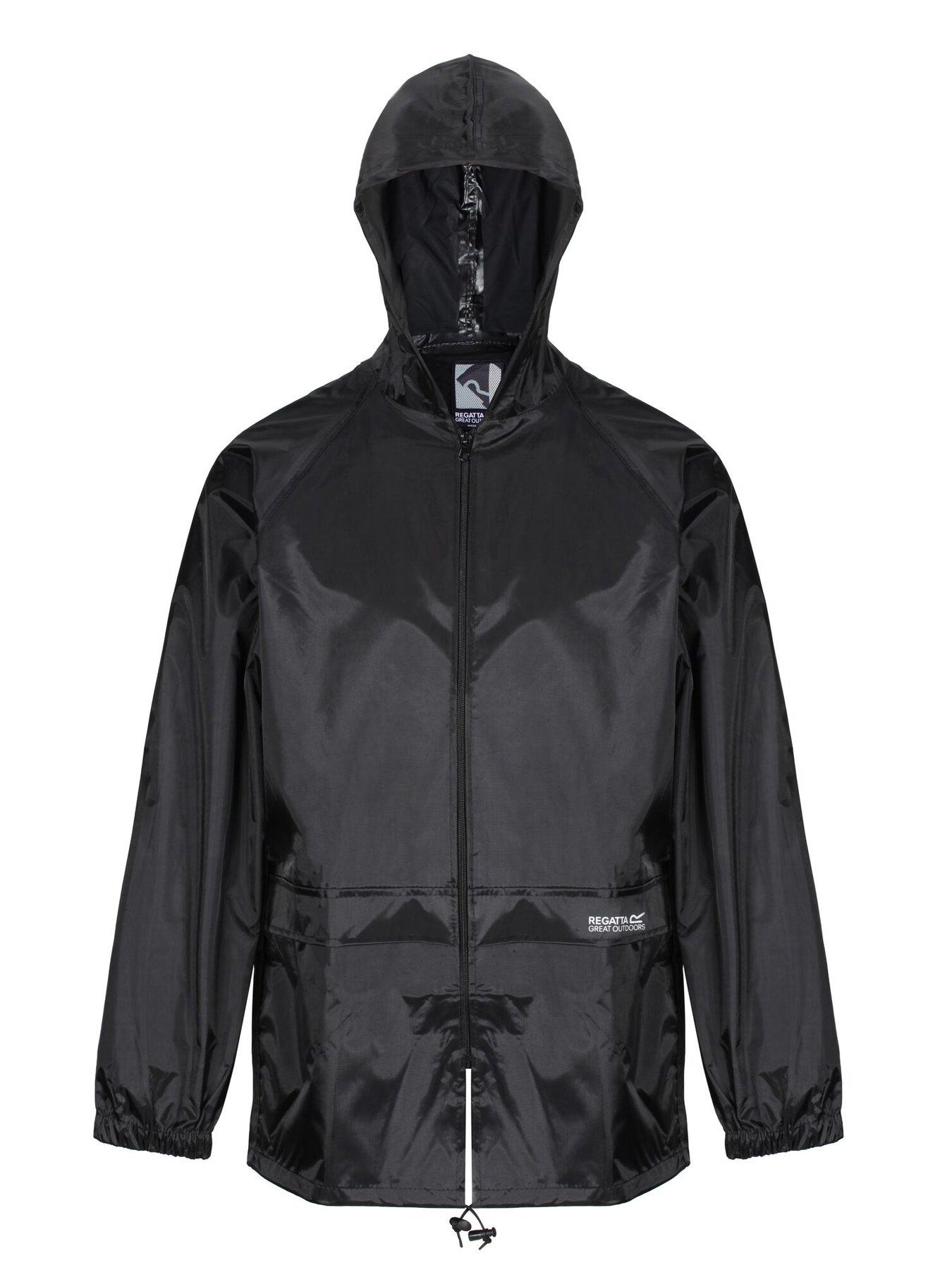  image of regatta-stormbreaknbspwaterproof-shell-jacket-black