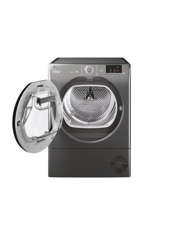 stillFront image of hoover-h-dry-300-hle-c10dcer-80-10kg-condenser-tumble-dryernbspwith-wi-fi-connectivity-graphite