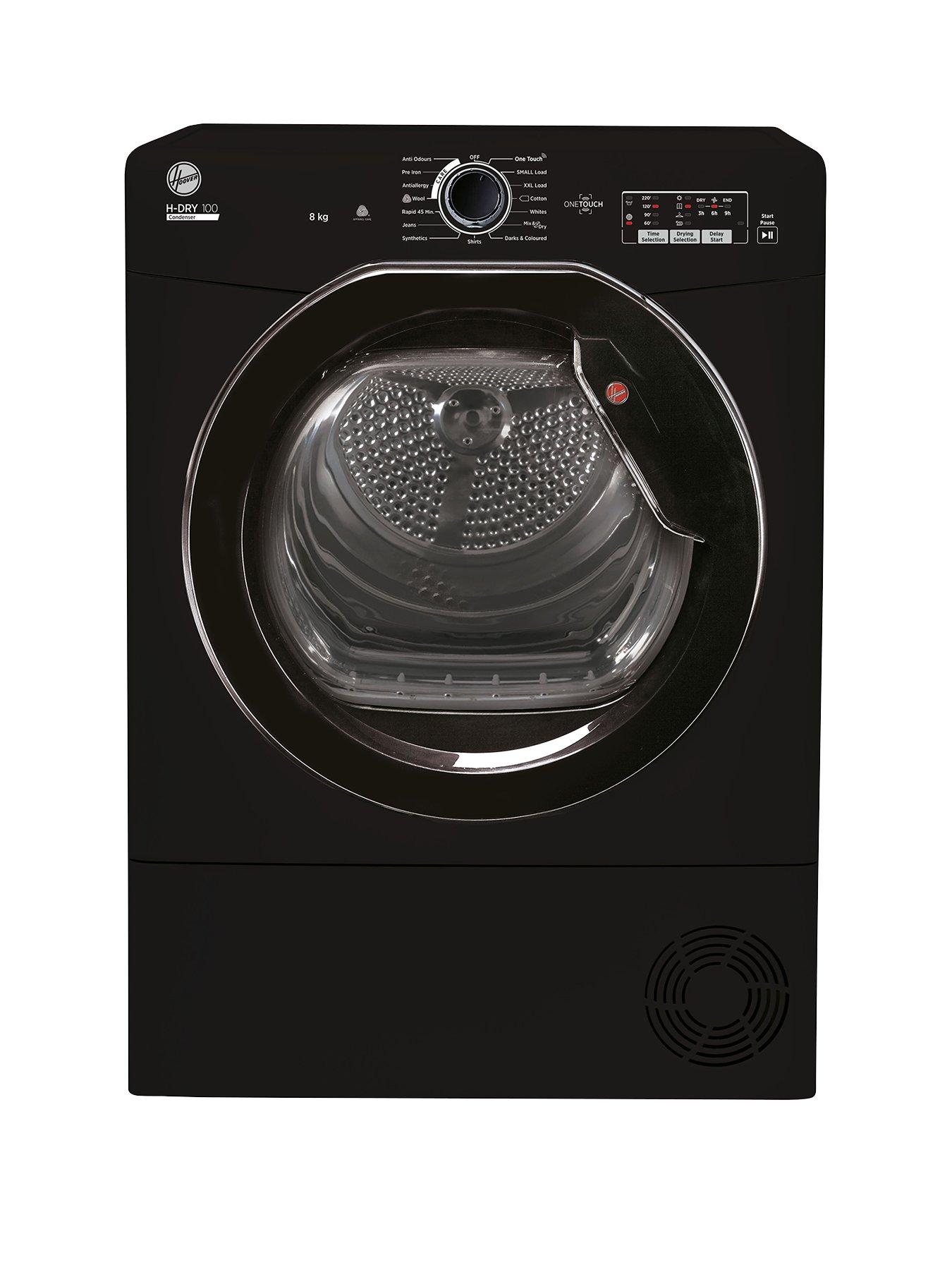 Hoover HDRY 100 HLEC8LGB 8kg Load Condenser Tumble Dryer Black