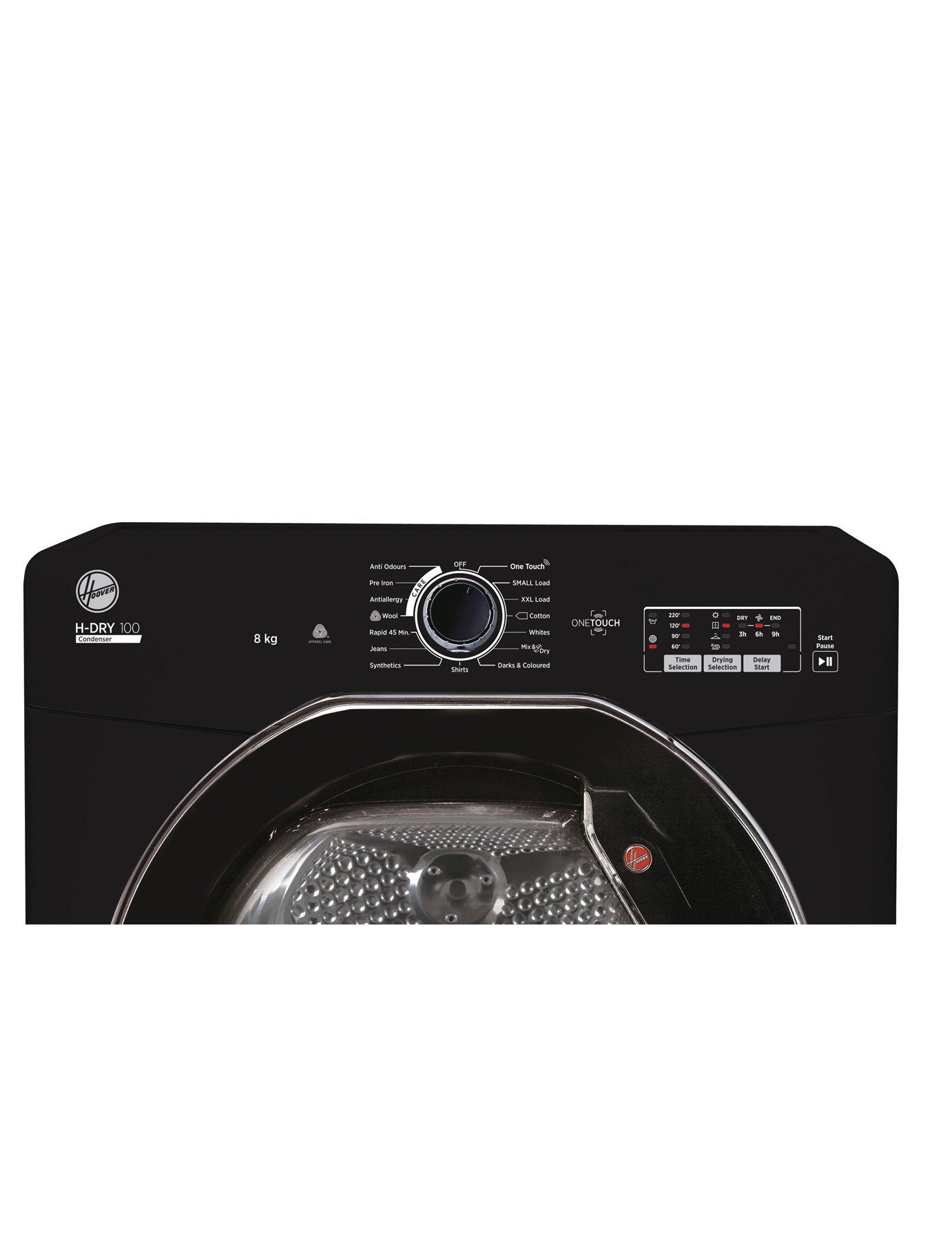 Hoover HDRY 100 HLEC8LGB 8kg Load Condenser Tumble Dryer Black