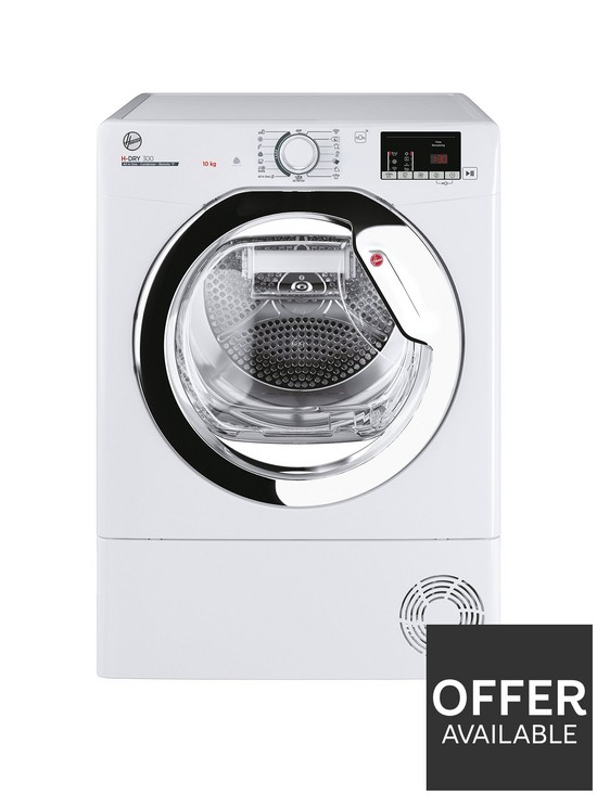front image of hoover-h-dry-300-hle-c10dce-80-10kg-condenser-tumble-dryernbspwith-wi-fi-connectivity-white