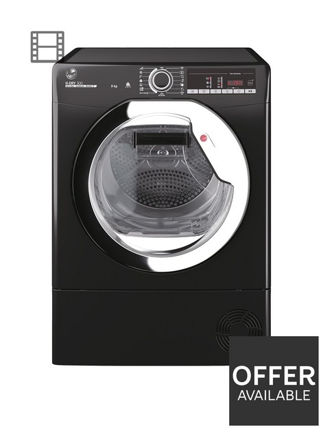 hoover-h-dry-300-hle-c9tceb-80-9kg-condenser-tumble-dryernbspwith-wi-fi-connectivity-black