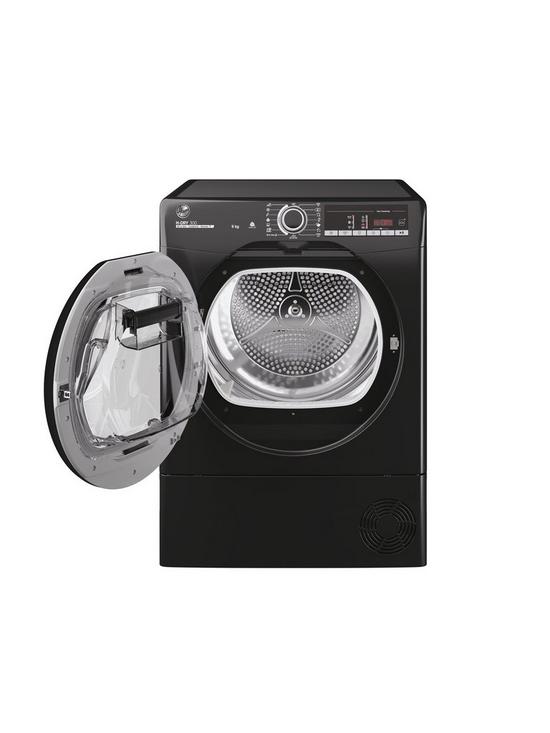 stillFront image of hoover-h-dry-300-hle-c9tceb-80-9kg-condenser-tumble-dryernbspwith-wi-fi-connectivity-black