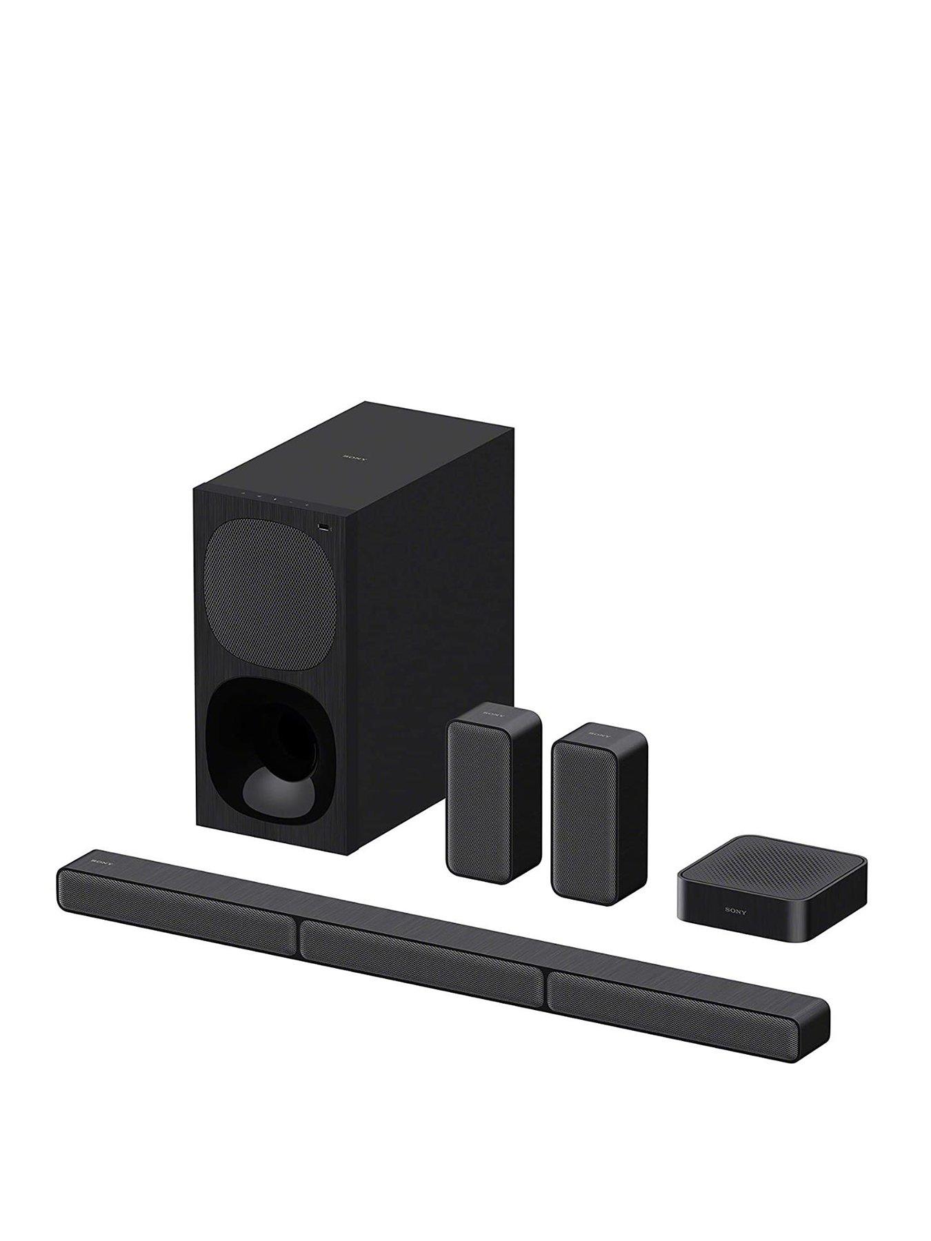 front image of sony-ht-s40r-51ch-soundbar-with-subwoofer-and-wireless-rear-speakers