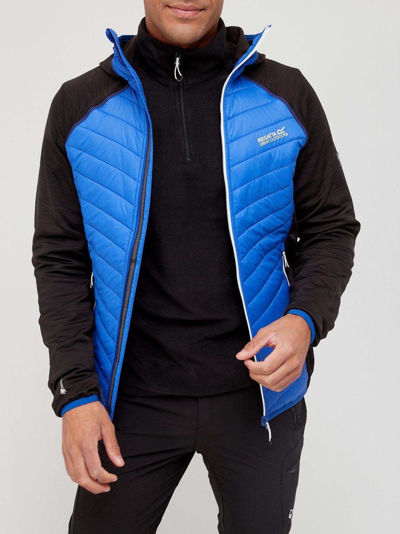 hybrid padded hooded jacket