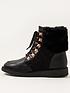  image of monsoon-girls-quilted-fur-trim-lace-up-boots-black