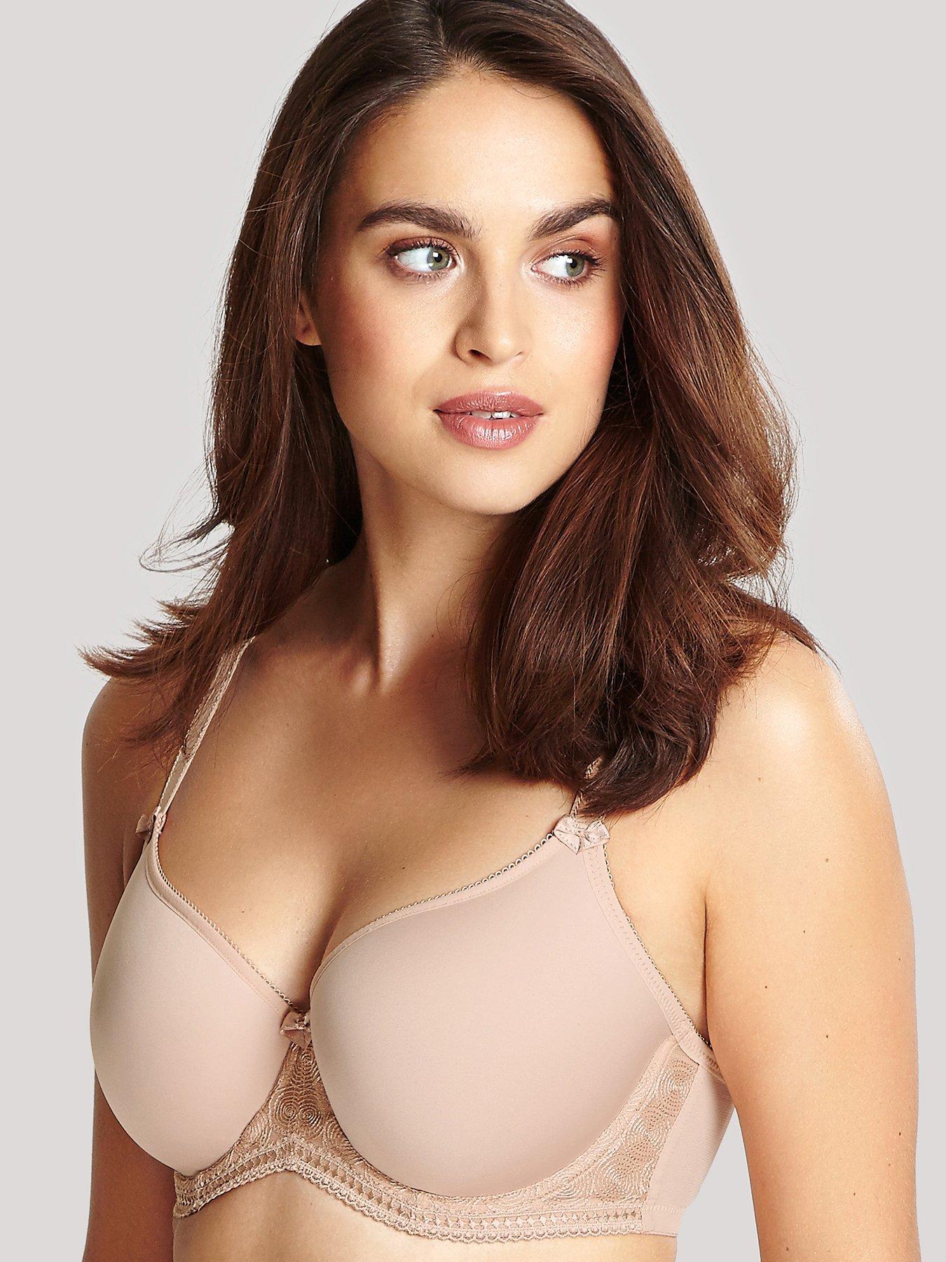 Underwire in 28E Bra Size E Cup Sizes Caramel J-Hook, Lace Cup and Spacer  Bras