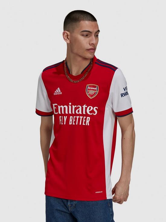 front image of adidas-arsenal-mens-2122nbsphome-shirt-red