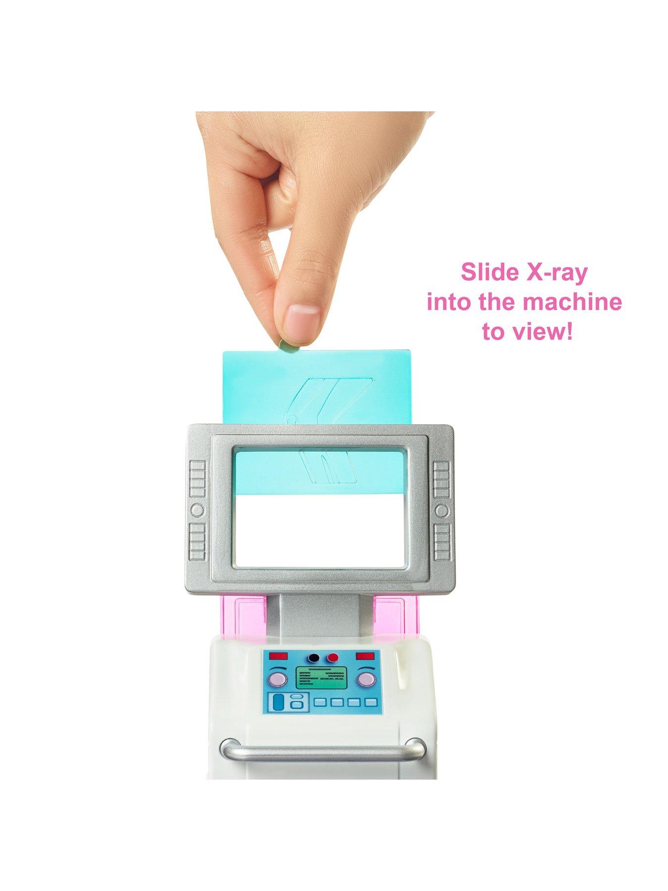  image of barbie-fast-cast-clinic-playset-with-barbie-doctor-doll