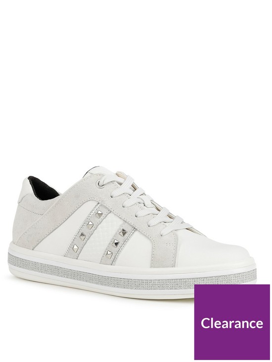 front image of geox-leelu-trainers-off-white