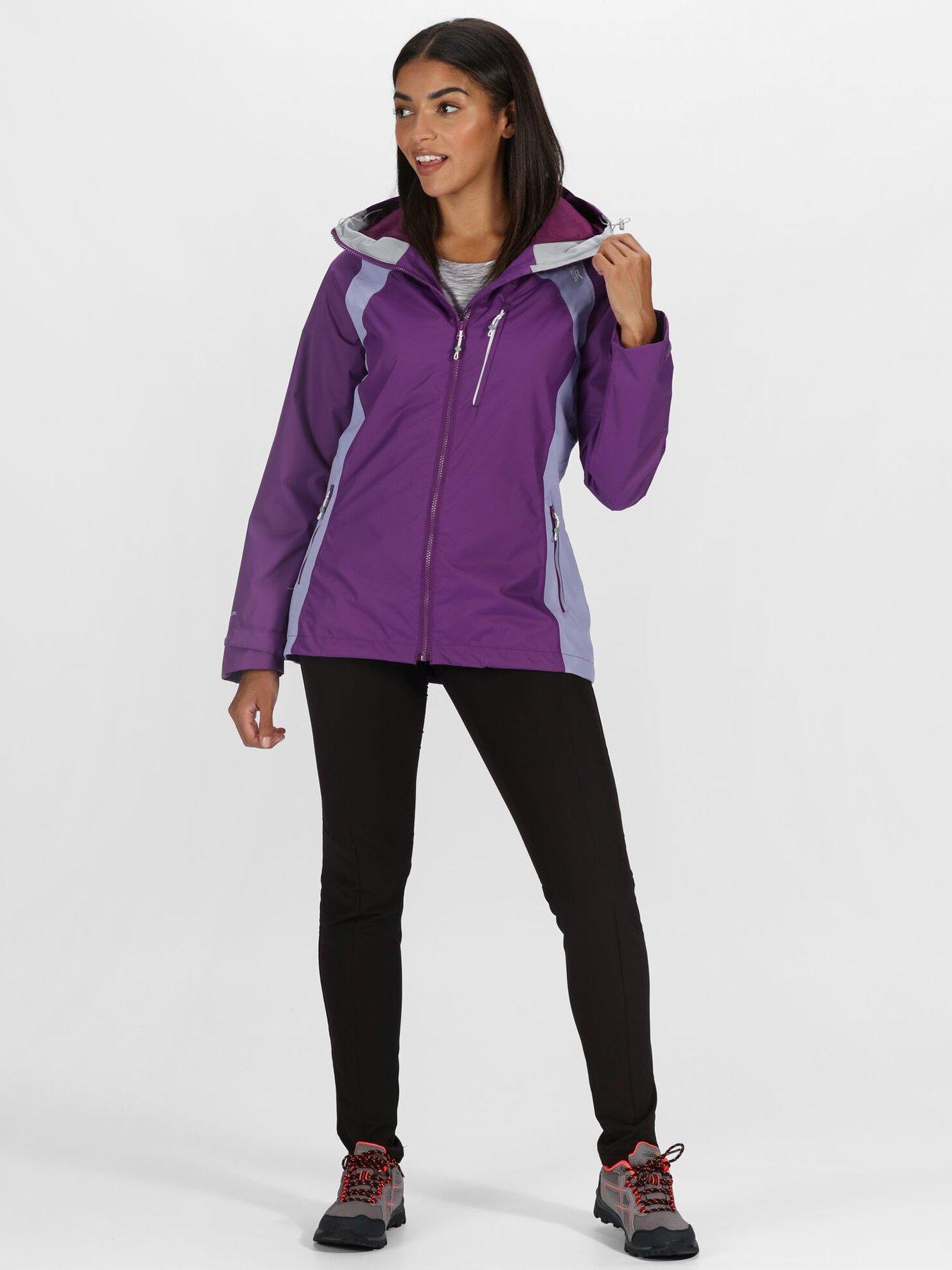 purple waterproof jacket