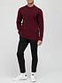 fred-perry-tipped-wool-mix-jumper-burgundyfront