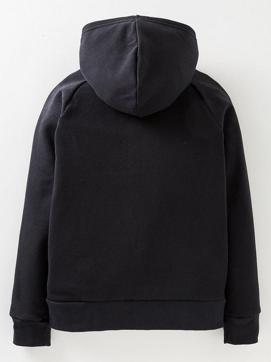 back image of under-armour-rival-fleece-full-zip-hoodie-black