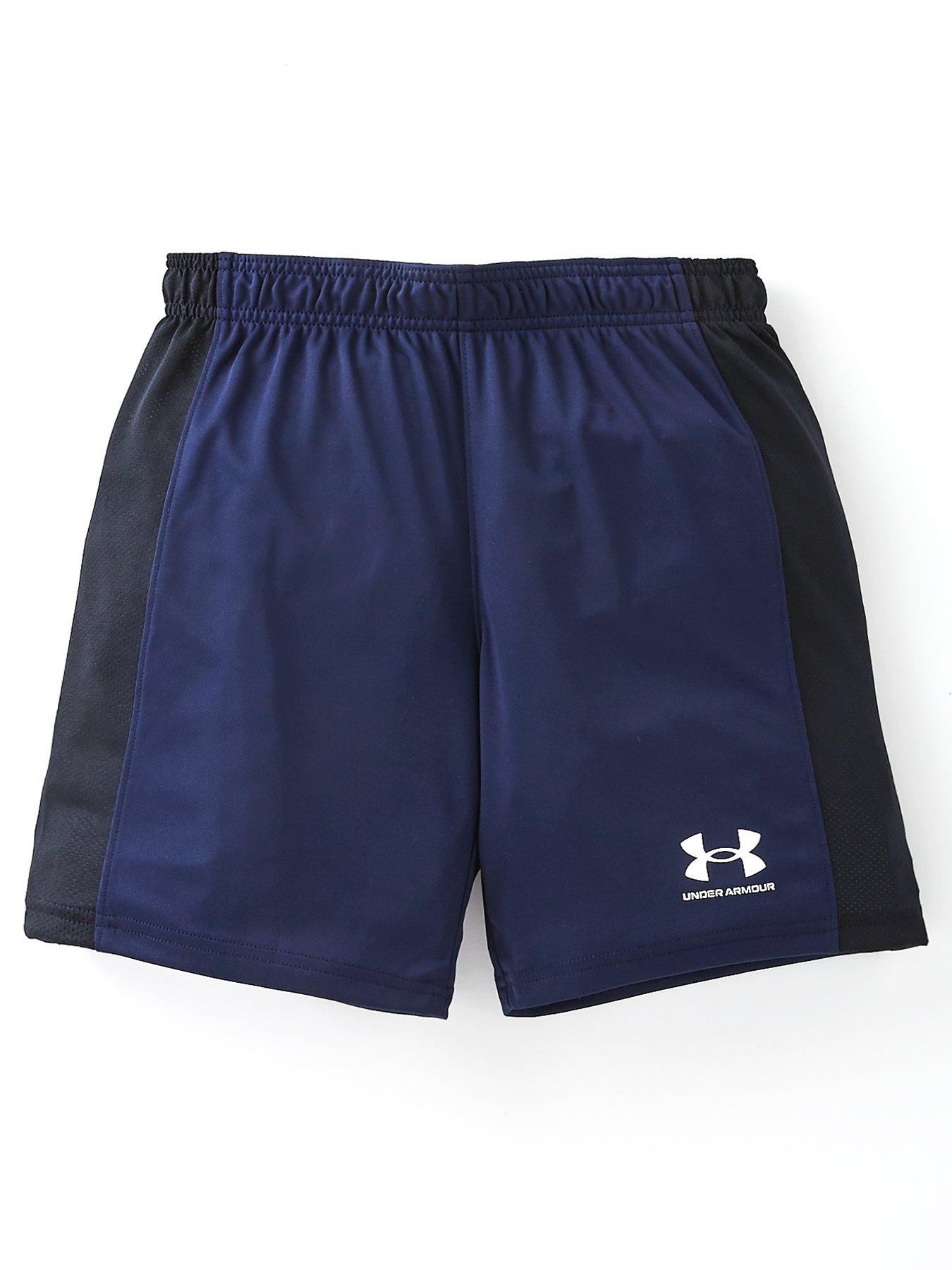 UNDER ARMOUR Girls Challenger Knit Shorts - Dark Red