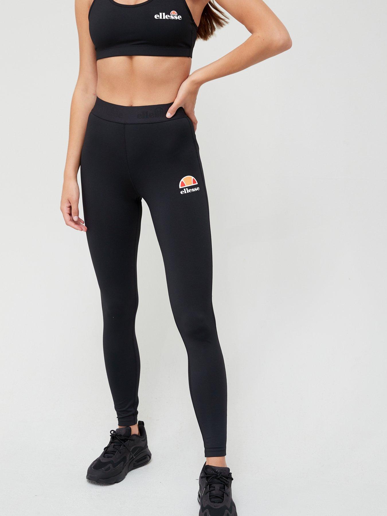 front image of ellesse-sport-quintino-legging-black