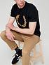 fred-perry-flock-laurel-wreath-t-shirt-blackoutfit