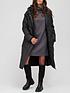  image of v-by-very-matte-pu-padded-coat-black