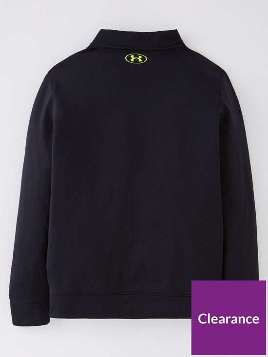 back image of under-armour-pennant-20-full-zip-track-top-blackyellow