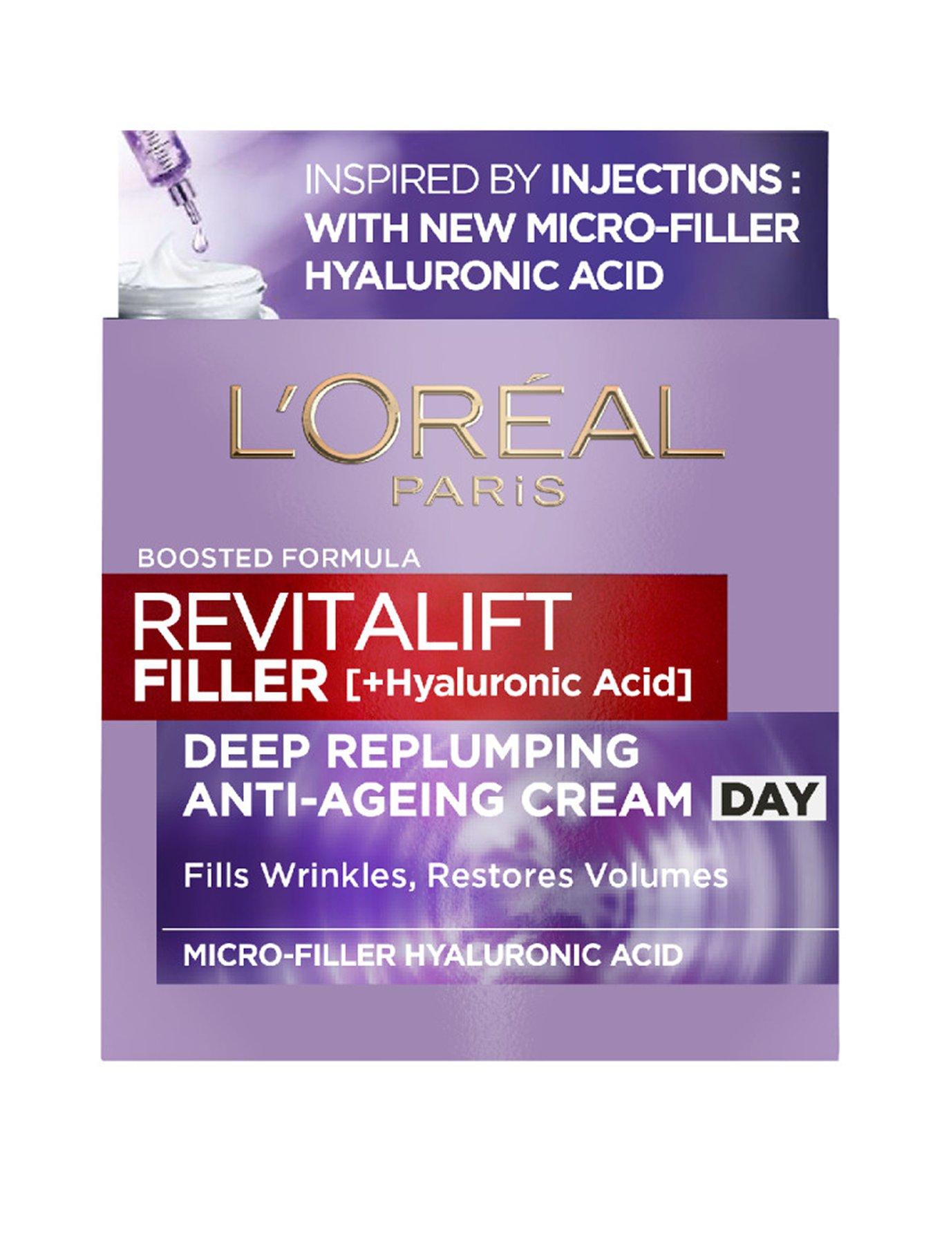 Image 1 of 5 of L'Oreal Paris Revitalift Filler + Hyaluronic Acid Anti Aging Day Cream 50ml