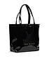  image of ted-baker-nikicon-knot-bow-small-icon-bag-black
