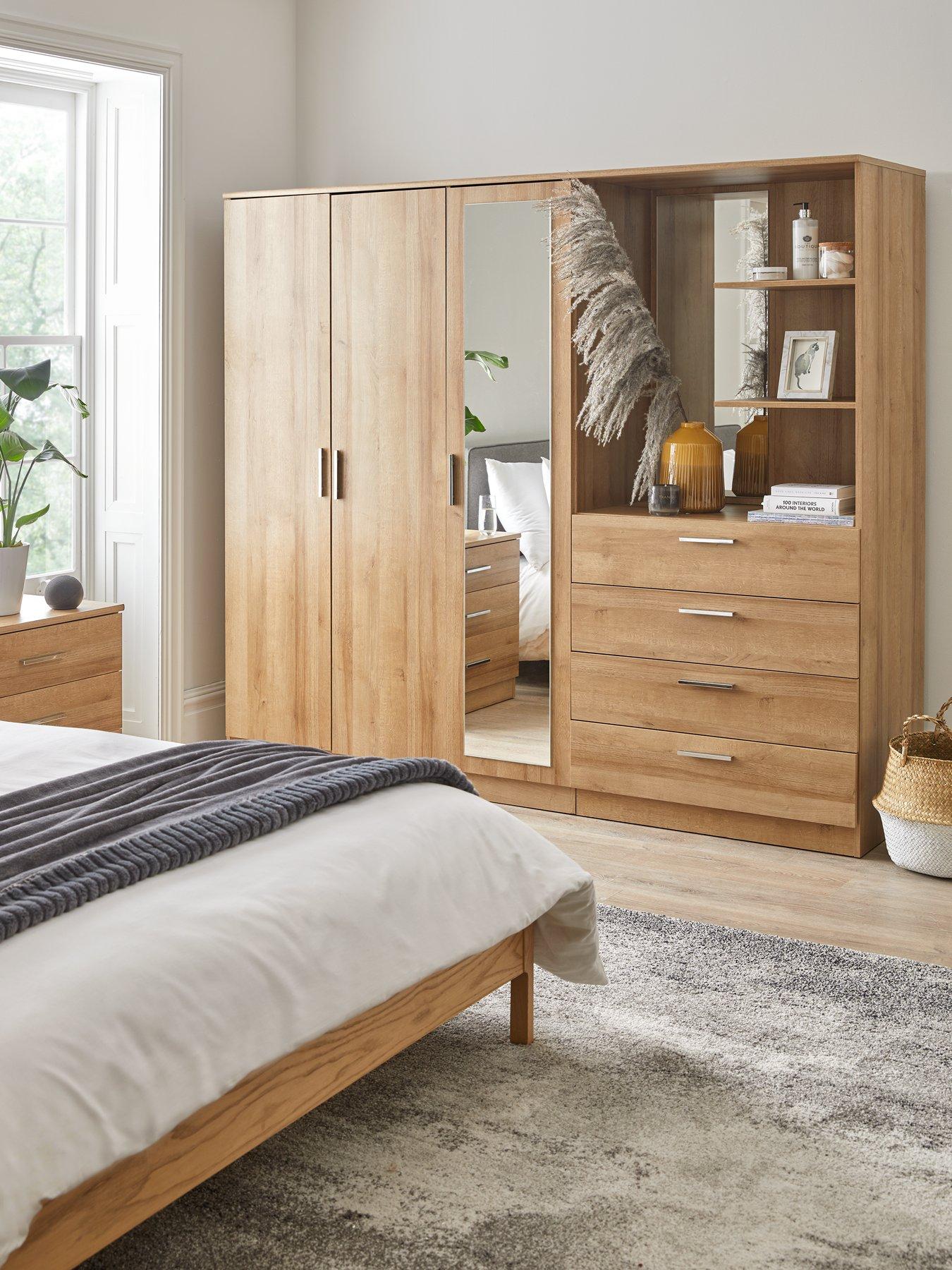 The Very Collection Panama 3 Door, 4 Drawer Combi Wardrobe - FSC® Certified