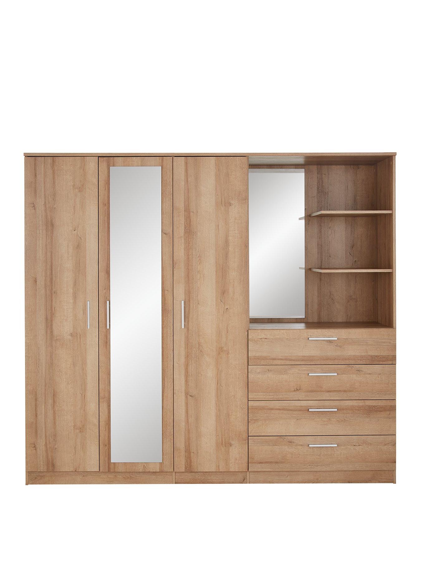 Image 2 of 7 of Very Home Panama 3 Door, 4 Drawer Combi Wardrobe&nbsp;- FSC&reg; Certified