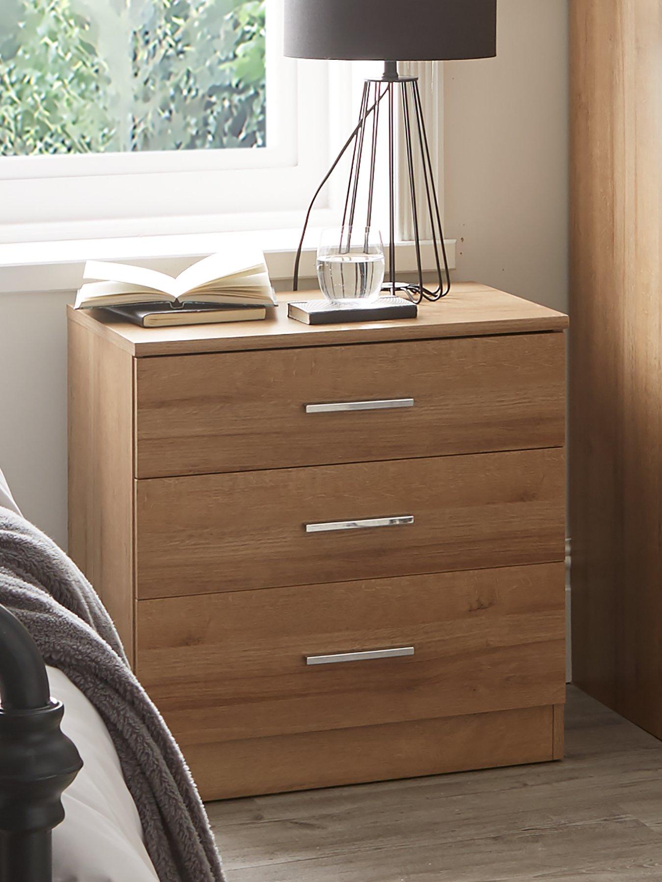 Everyday Panama 3 Drawer Wide Bedside FSC® Certified