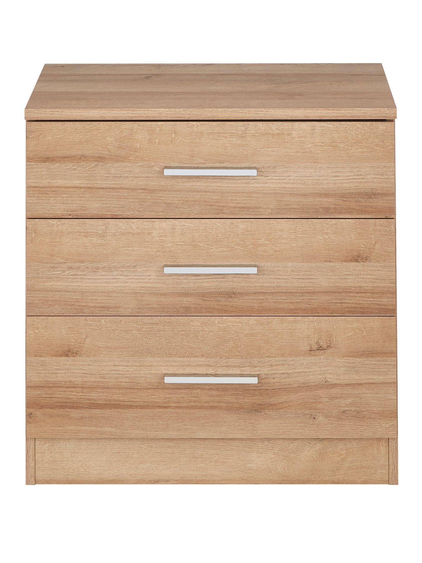 Everyday Panama 3 Drawer Wide Bedside FSC® Certified