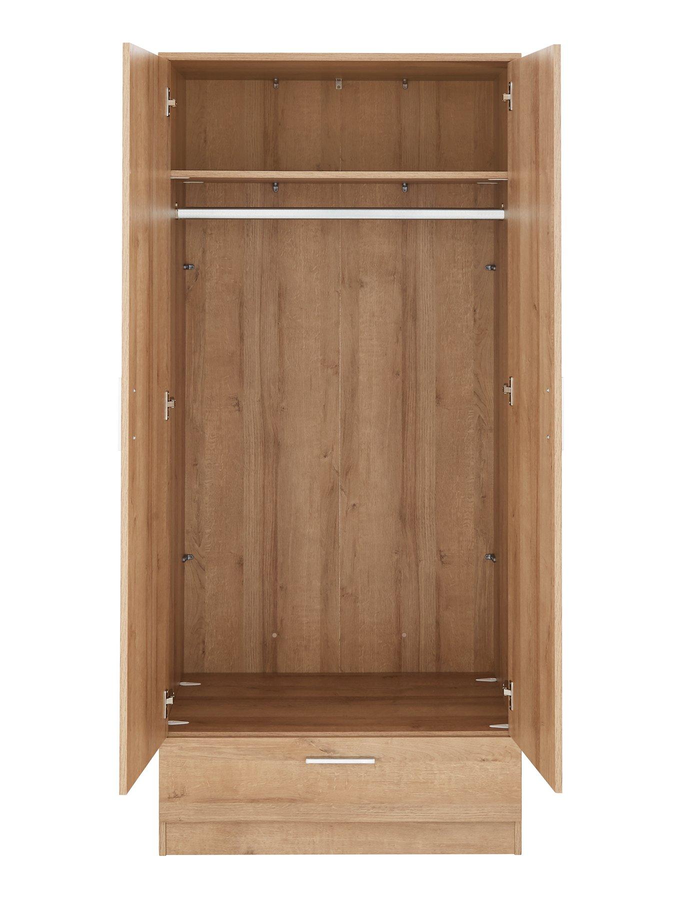 Image 4 of 7 of Very Home Panama 2 Door, 1 Drawer Wardrobe&nbsp;- FSC&reg; Certified