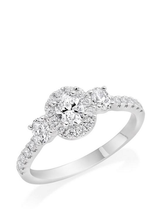 front image of beaverbrooks-platinum-diamond-oval-cut-halo-three-stone-engagement-ring