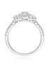  image of beaverbrooks-platinum-diamond-oval-cut-halo-three-stone-engagement-ring