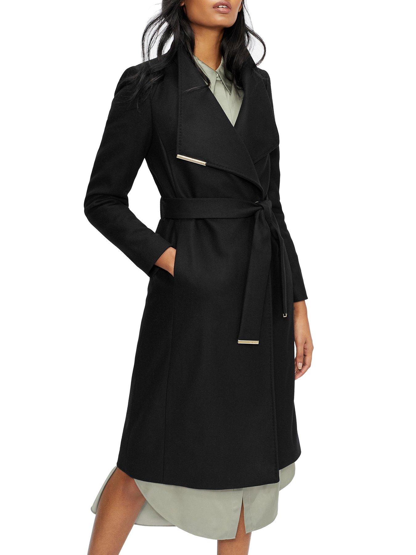 Ted baker coat outlet black