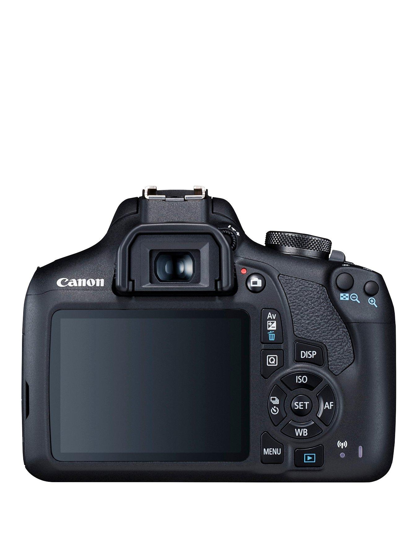  image of canon-eos-2000d-dslr-camera-ef-s-18-55mm-is-lens-sb130-shoulder-bag-16gb-memory-card-kit-black