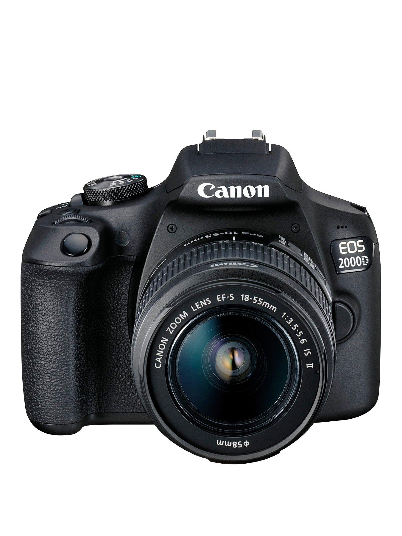 Image 3 of 7 of Canon EOS 2000D DSLR Camera + EF-S 18-55mm IS Lens + SB130 Shoulder Bag + 16GB Memory Card Kit - Black